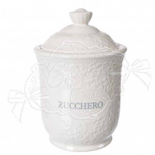 Set 3 barattoli in ceramica linea Mia - H16x11 cm - Coccole di casa - immagine 3